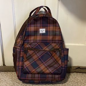 Herschel Rose Plaid Backpack with Changing Mat